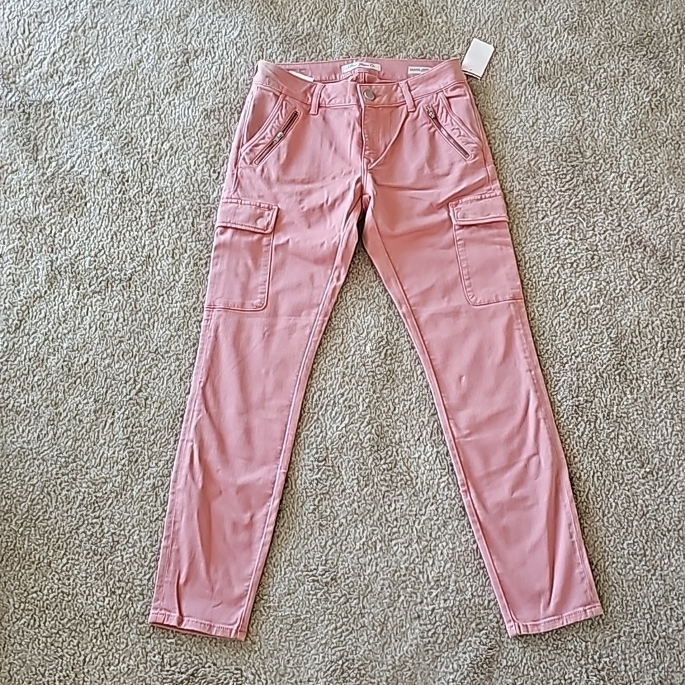 Mavi Juliette Mid Rise Skinny Cargo Pink Size 27